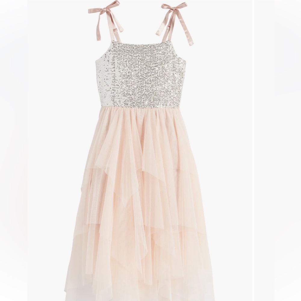 Asymmetrical girls dress